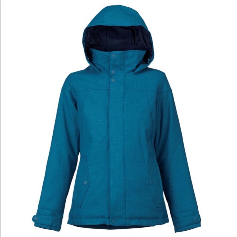 Burton snow jacket turquoise women’s small